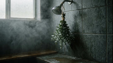 Shower Steamers verwenden: Dusche voller Dampf mit einem Eukalyptusstrauß am Duschkopf