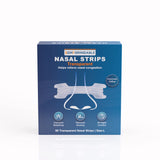 Vorderseite der Comformidable Nasal Strips Transparent Verpackung mit 90 Strips