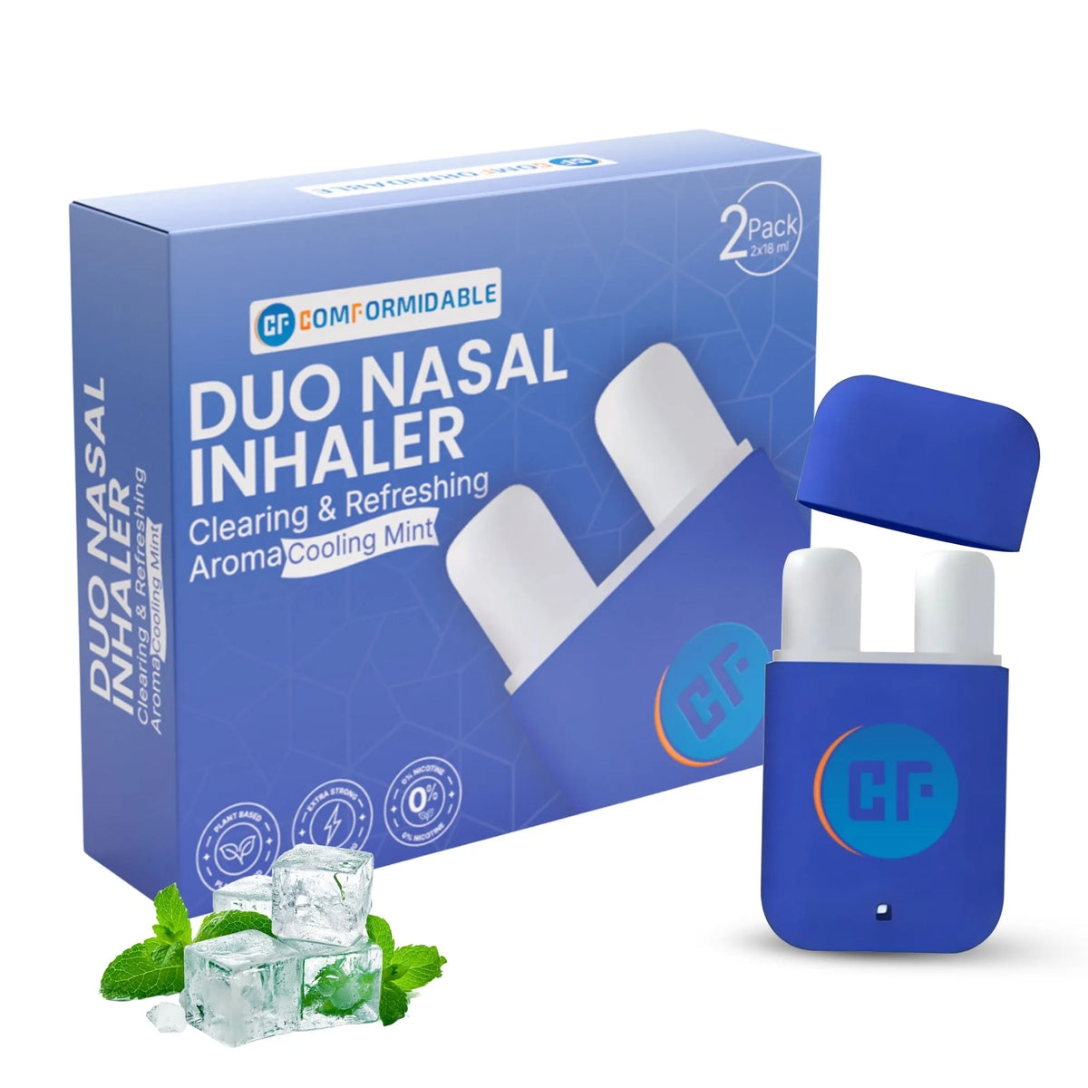 Duo Nebulized Inhaler Duo Nasalinhalator mit Menthol | Aromatherapie für unterwegs ...