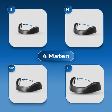 Gedetailleerde weergave van de Comformidable magnetische neusstrip met focus op het zachte materiaal en de anatomische pasvorm.