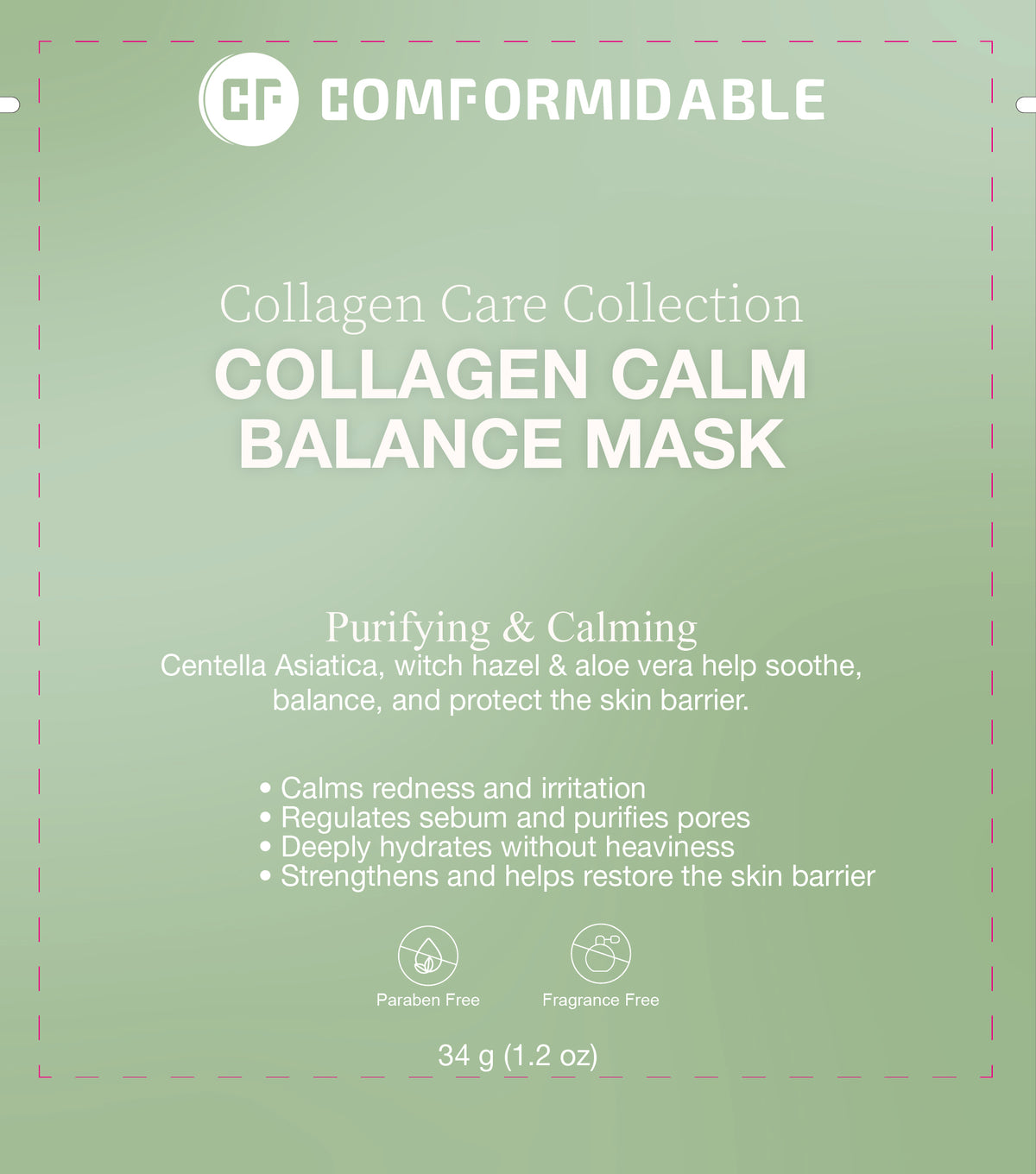 Collagen Calm Balance Mask – Kalmerend & Zuiverend Gezichtsmasker
